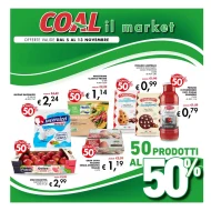 Volantino Coal il Market 50 Prodotti al 50% dal 5 al 13/11/2025