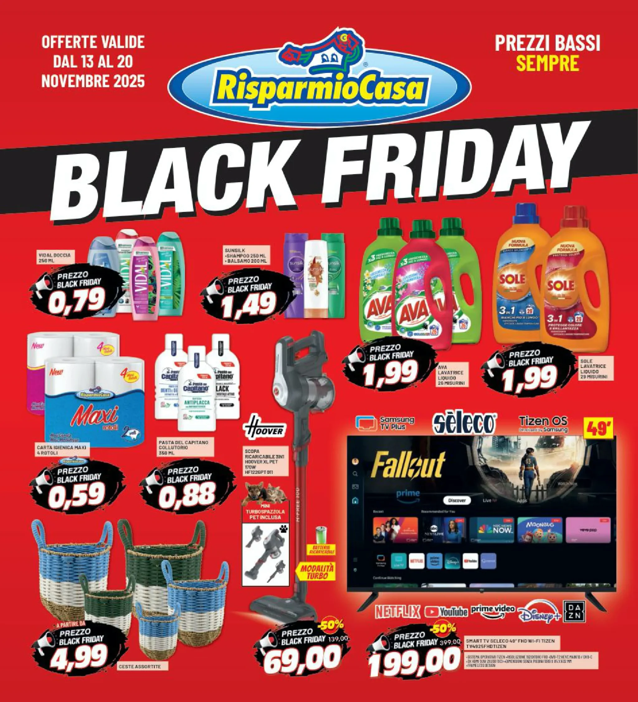 Volantino RisparmioCasa Black Friday dal 13 al 20/11/2025