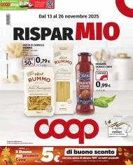 Volantino Coop RisparMio dal 13 al 26/11/2025