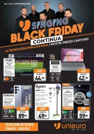 Volantino Unieuro Black Friday Continua dal 12 al 18/11/2025