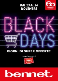 Volantino Bennet Black Days dal 13 al 26/11/2025 Volantino Bennet Black Days dal 13 al 26/11/2025