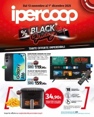 Volantino Ipercoop Black Friday dal 13/11 al 1/12/2025 Volantino Ipercoop Black Friday dal 13/11 al 1/12/2025
