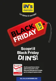 Volantino In’s Mercato Black Friday dal 19 al 30/11/2025 Volantino In’s Mercato Black Friday dal 19 al 30/11/2025