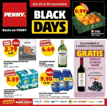 Volantino Penny Black Days fino al 30 dal 20/11/2025