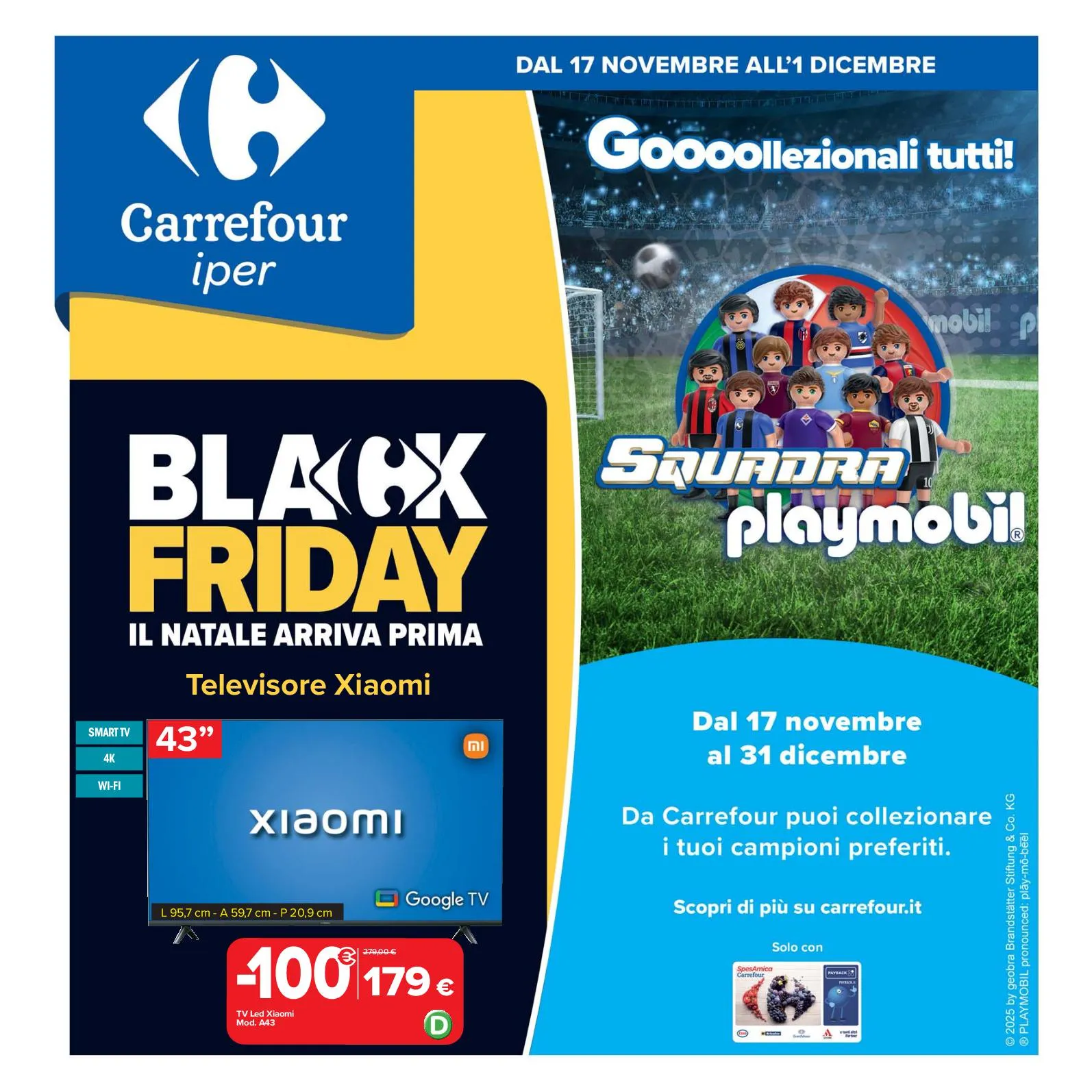 Volantino Carrefour Black Friday sconti dal 17/11 al 1/12/2025