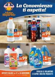 Volantino Mister Risparmio Promozioni fino al 26 dal 17/11/2025