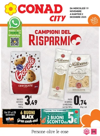 Volantino Conad City Offerte dal 19/11 al 2/12/2025 Volantino Conad City Offerte dal 19/11 al 2/12/2025