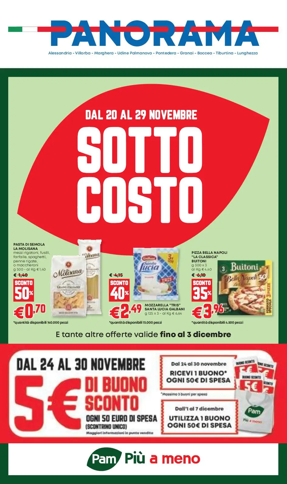 Volantino Panorama Sottocosto dal 20/11 al 3/12/2025