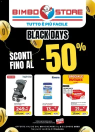 Volantino BimboStore Black Days dal 20/11 al 3/12/2025