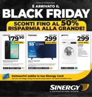 Volantino Sinergy Black Friday dal 25/11 al 3/12/2025