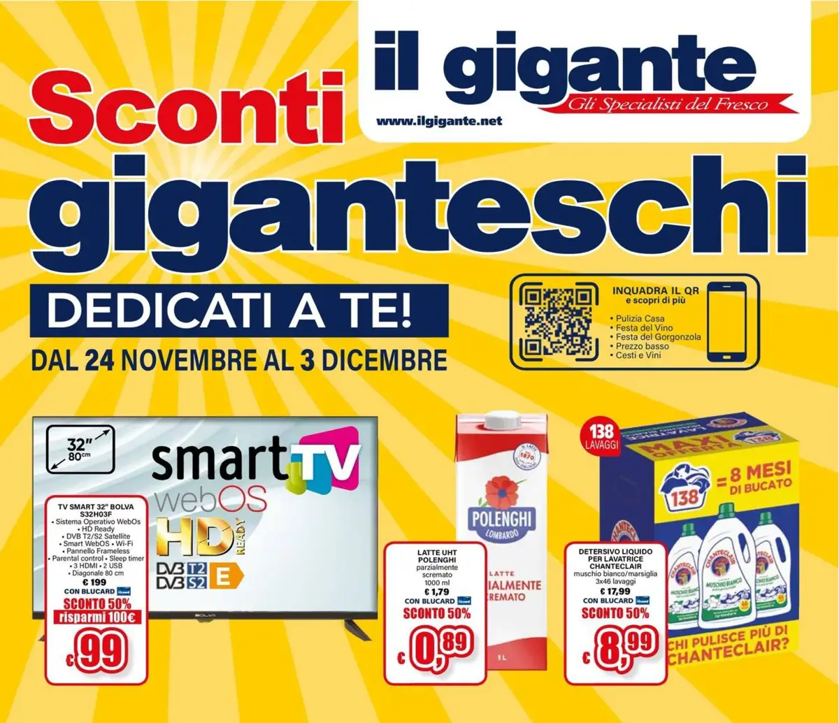 Volantino Il Gigante Sconti Giganteschi dal 24/11 al 3/12/2025