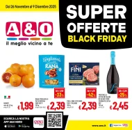 Volantino A&O Offerte Black Friday dal 26/11 al 9/12/2025