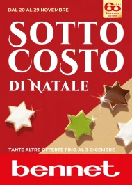 Volantino Bennet Sottocosto di Natale dal 20/11 al 3/12/2025