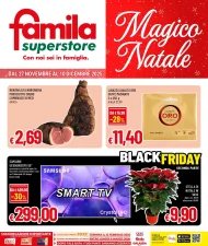 Volantino Famila Superstore Magico Natale dal 27/11 al 10/12/2025