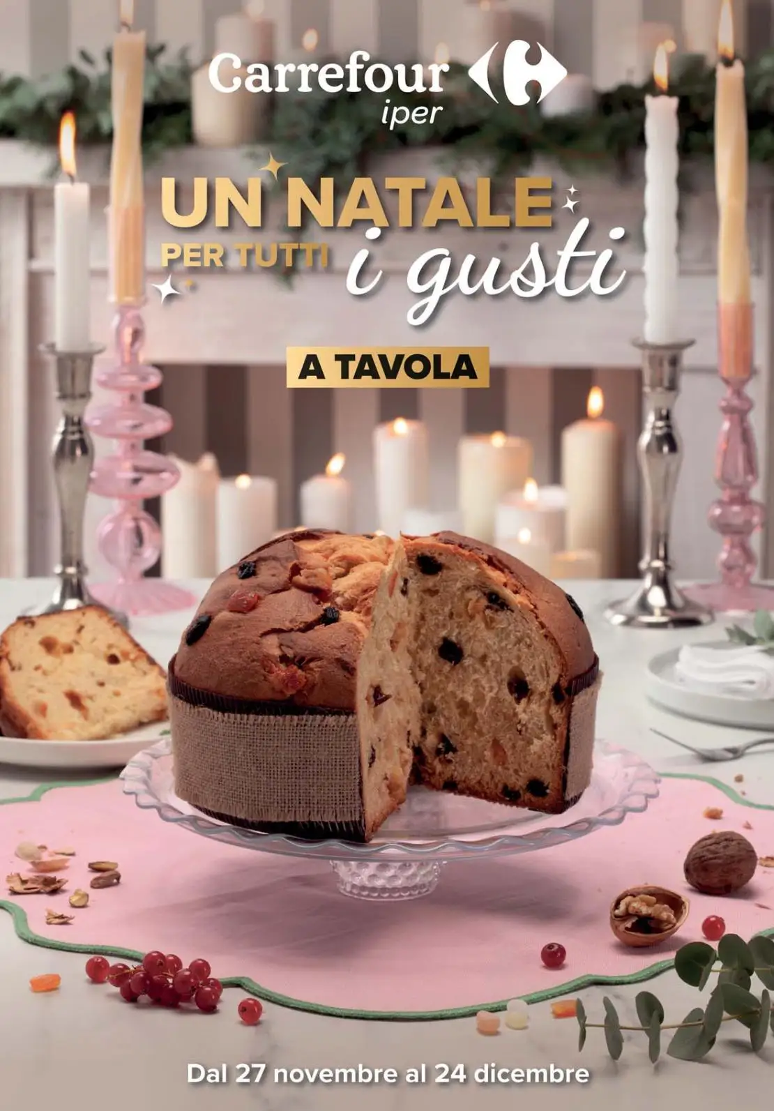 Volantino Carrefour Natale per Tutti i Gusti dal 27/11 al 24/12/2025
