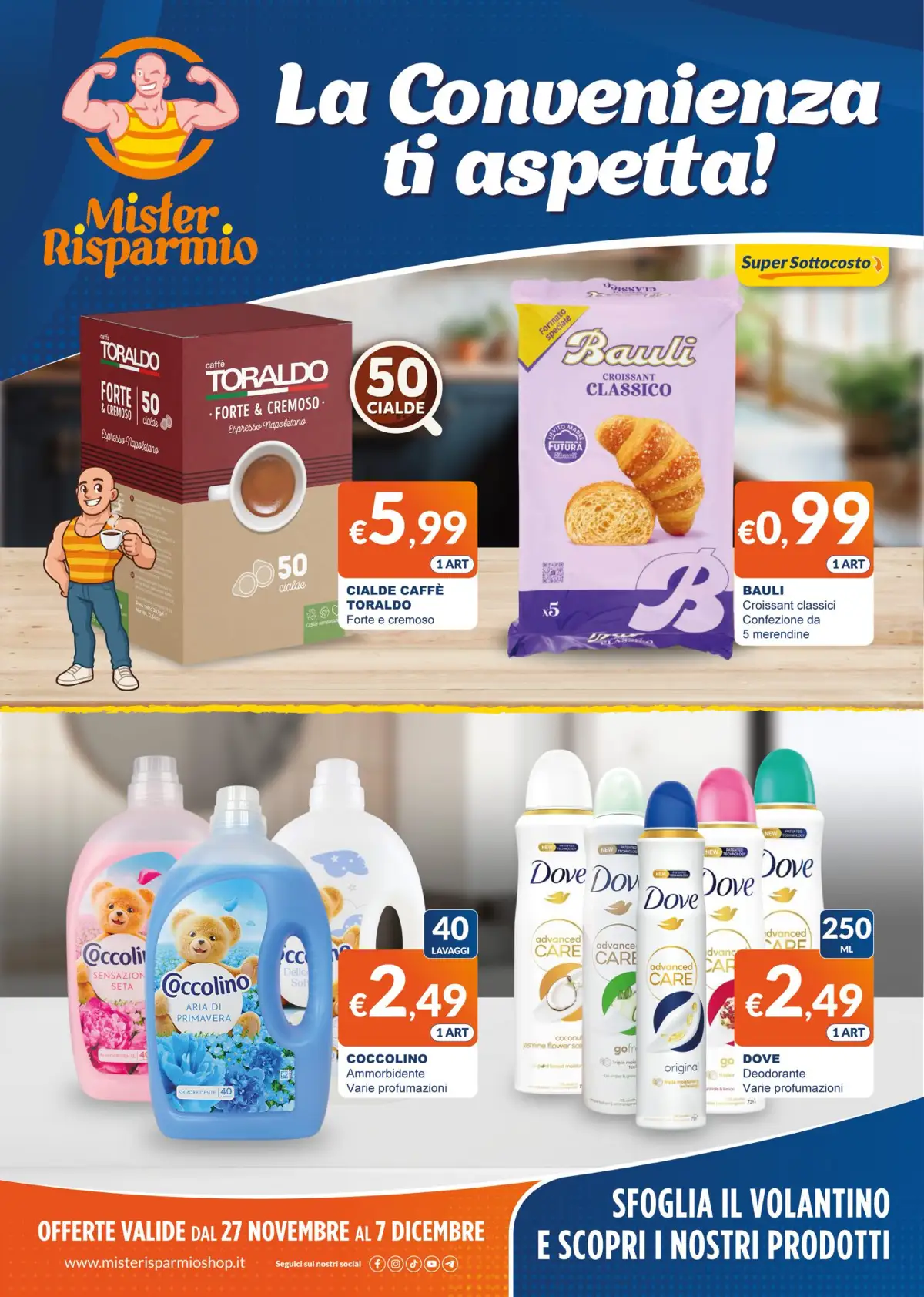 Volantino Mister Risparmio Convenienza dal 27/11 al 7/12/2025