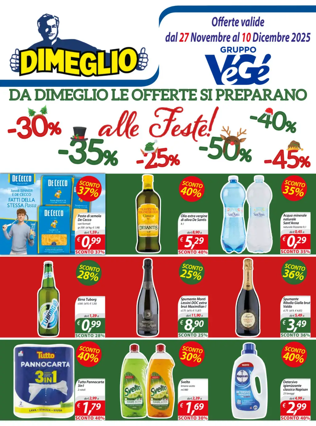Volantino DiMeglio Sconti fino al 50% dal 27/11 al 10/12/2025