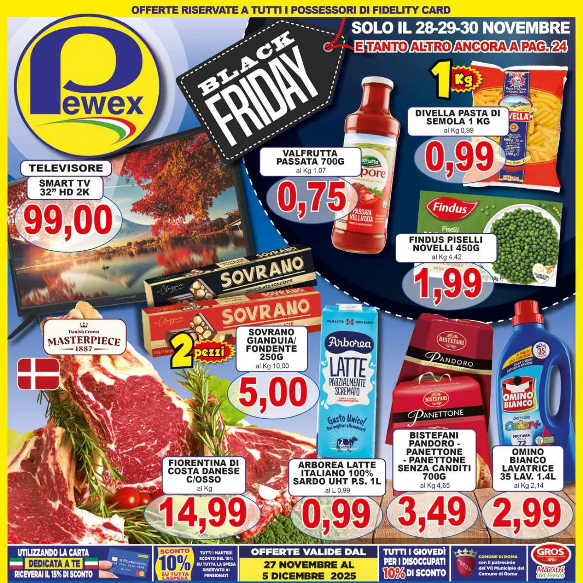 Volantino Pewex Black Friday dal 27/11 al 5/12/2025