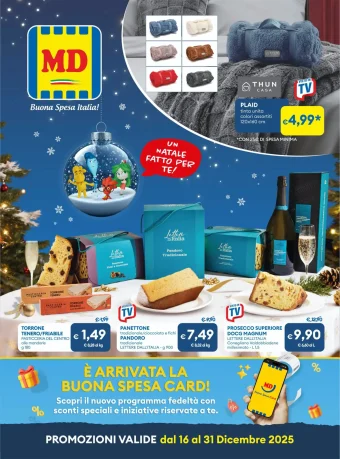 Volantino MD Offerte fine Mese fino al 31 dal 16/12/2025