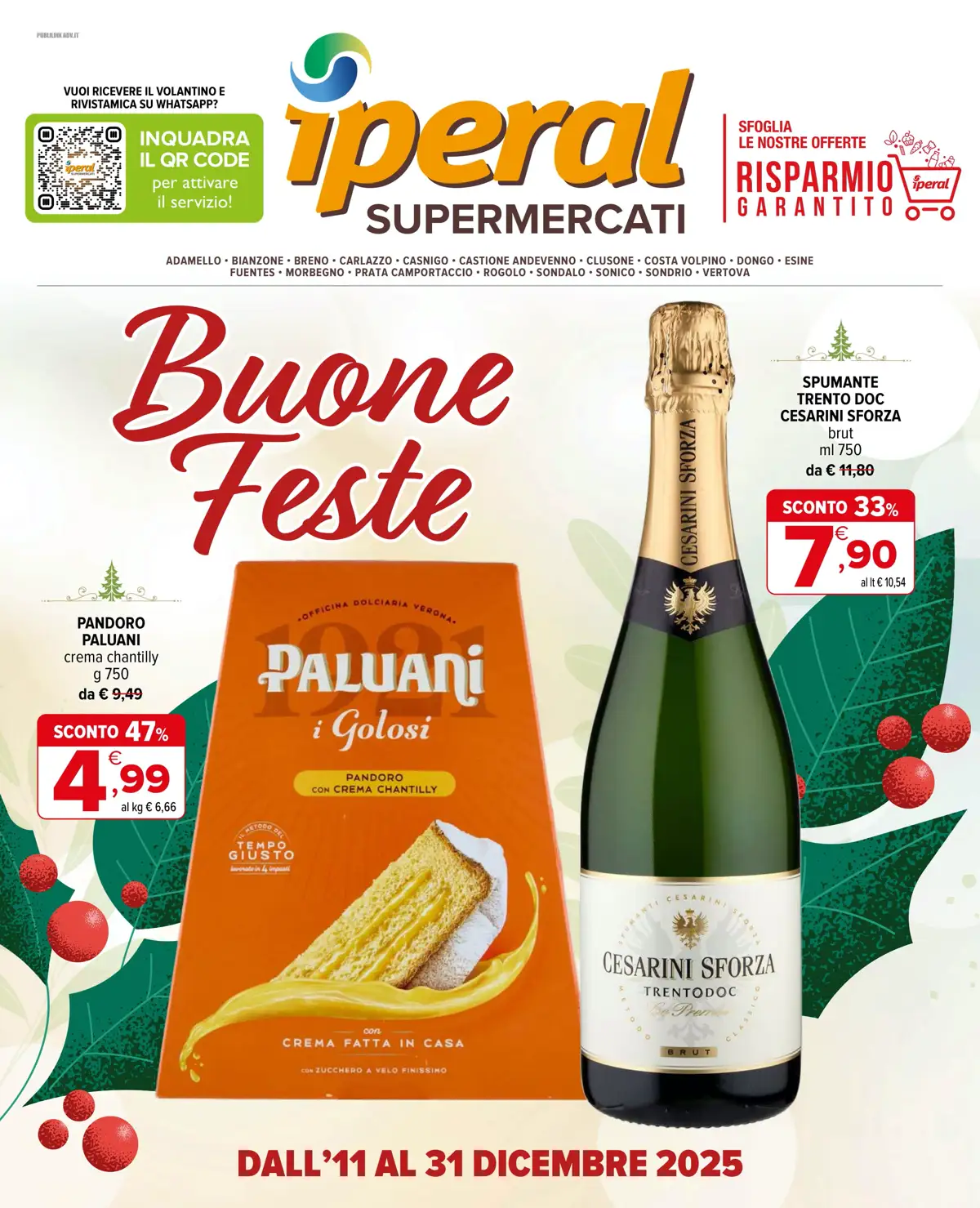 Volantino Iperal Buone Feste fino al 31 dall’11/12/2025