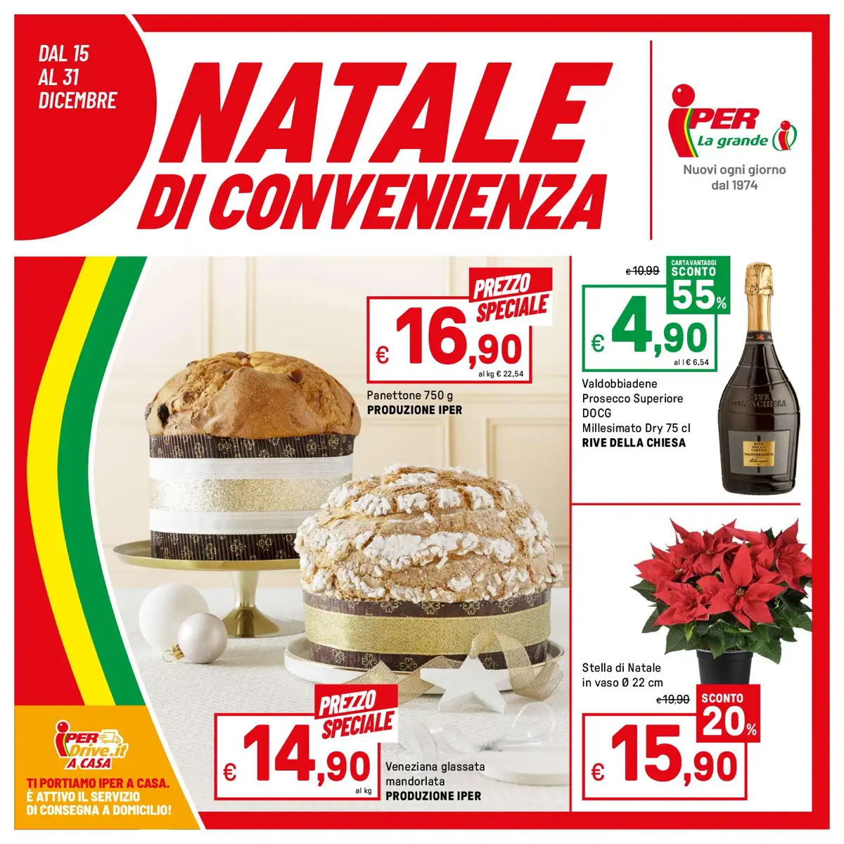 Volantino Iper la Grande i Natale di Convenienza dal 15/12/2025