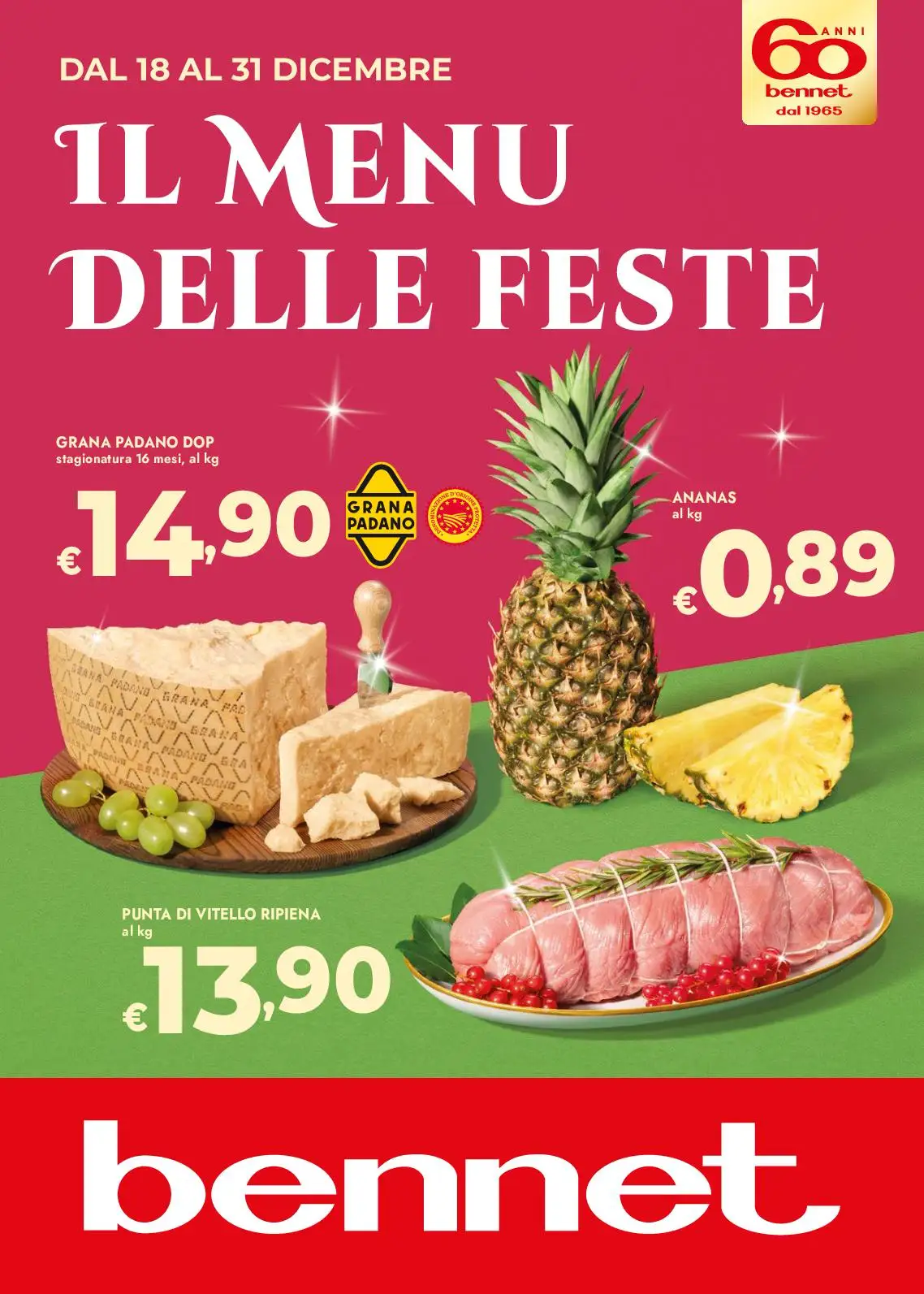 Volantino Bennet Il Menù Delle Feste dal 18 al 31/12/2025