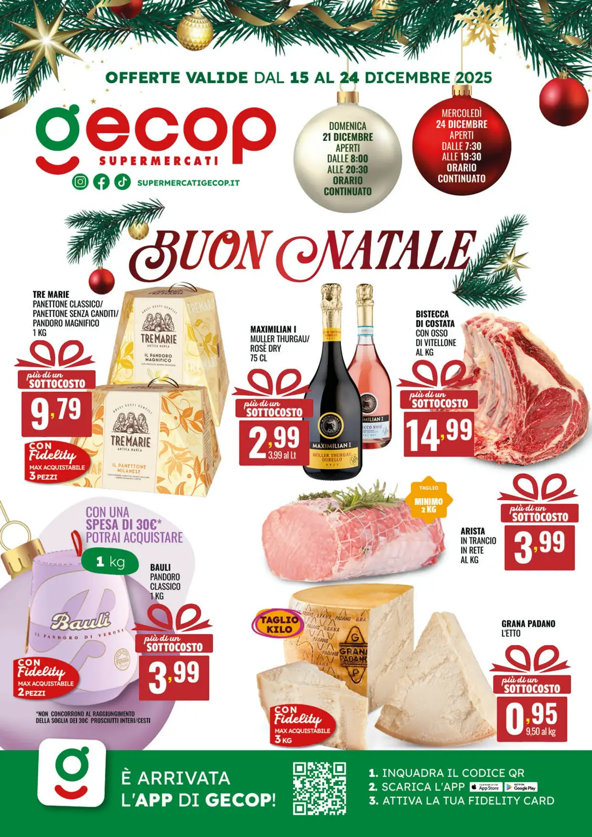 Volantino Gecop Buon Natale dal 15 al 24/12/2025