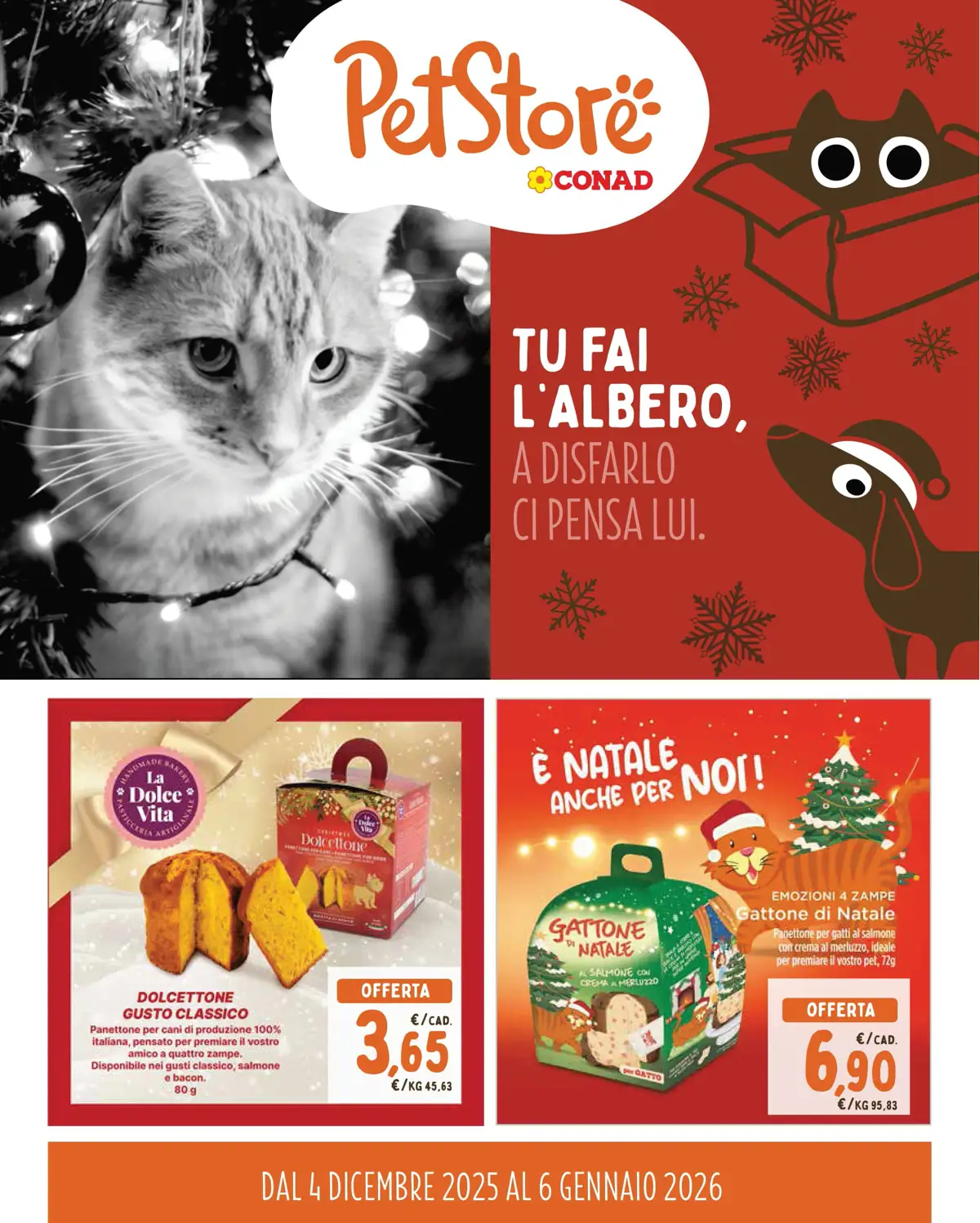 Volantino Conad PetStore Offerte dal 4/12/2025 al 6/01/2026