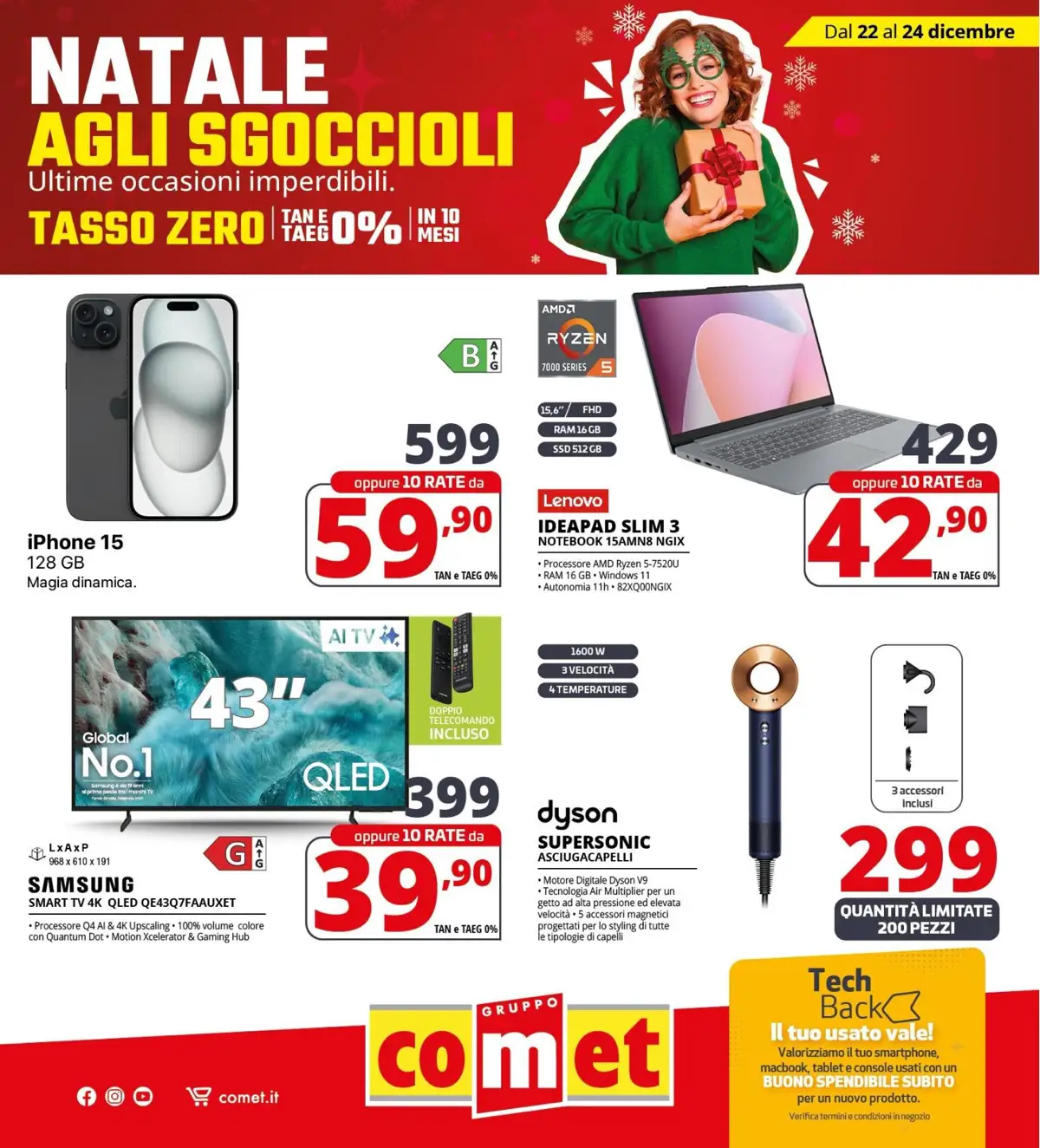 Volantino Comet Natale agli Sgoccioli dal 22 al 24/12/2025