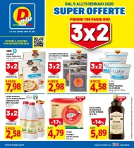 Volantino DPiù Super Offerte 3×2 dal 5 all’11/01/2025