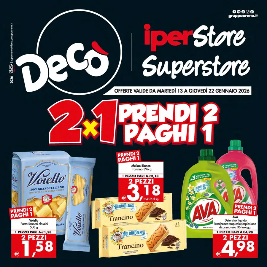 Volantino Decò Sicilia Prendi 2 Paghi 1 dal 13 al 22/01/2026