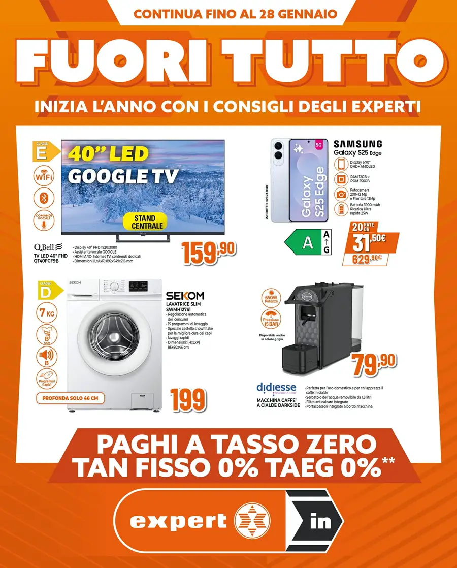 Volantino Expert Fuoritutto Continua dal 15 al 28/01/2025