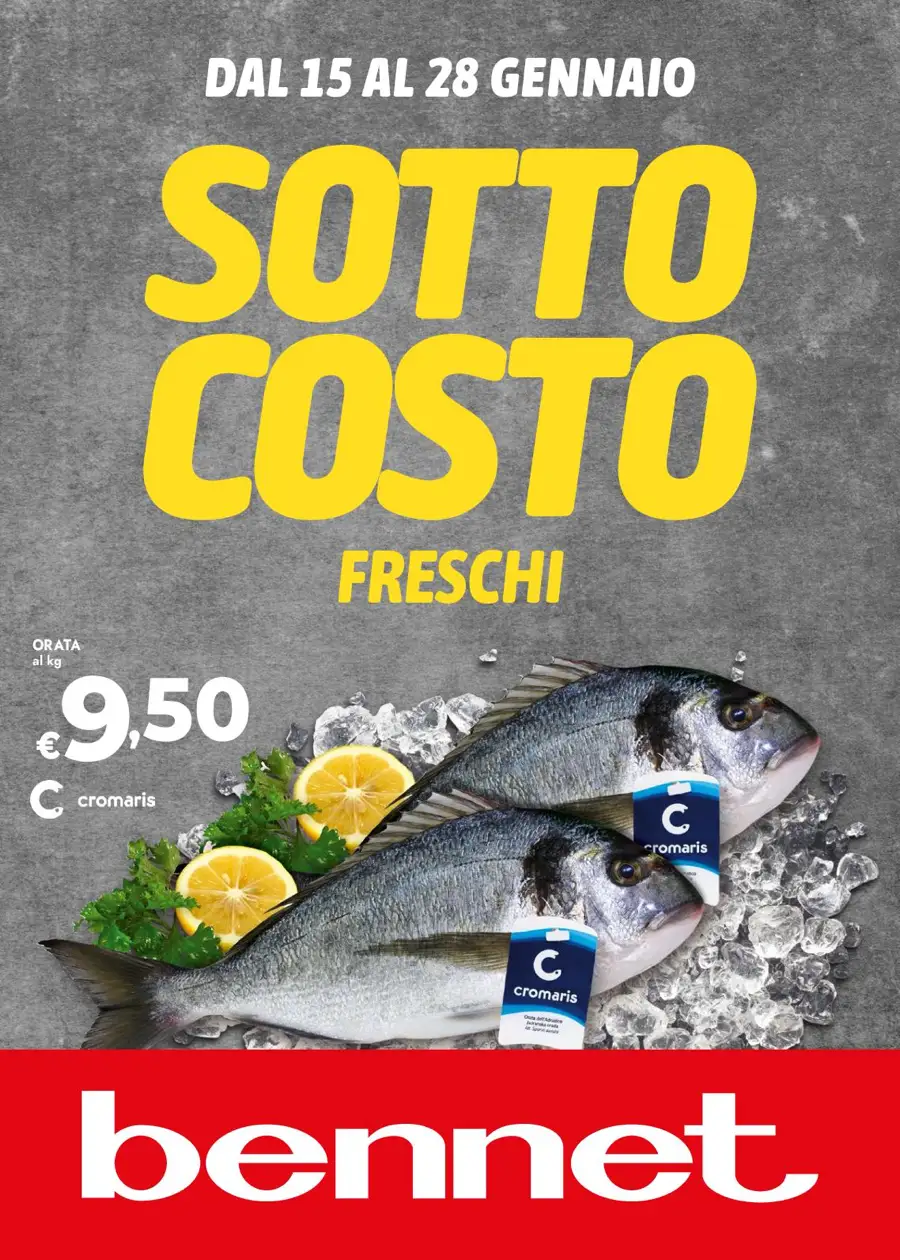 Volantino Bennet Sottocosto Freschi dal 15 al 28/01/2026