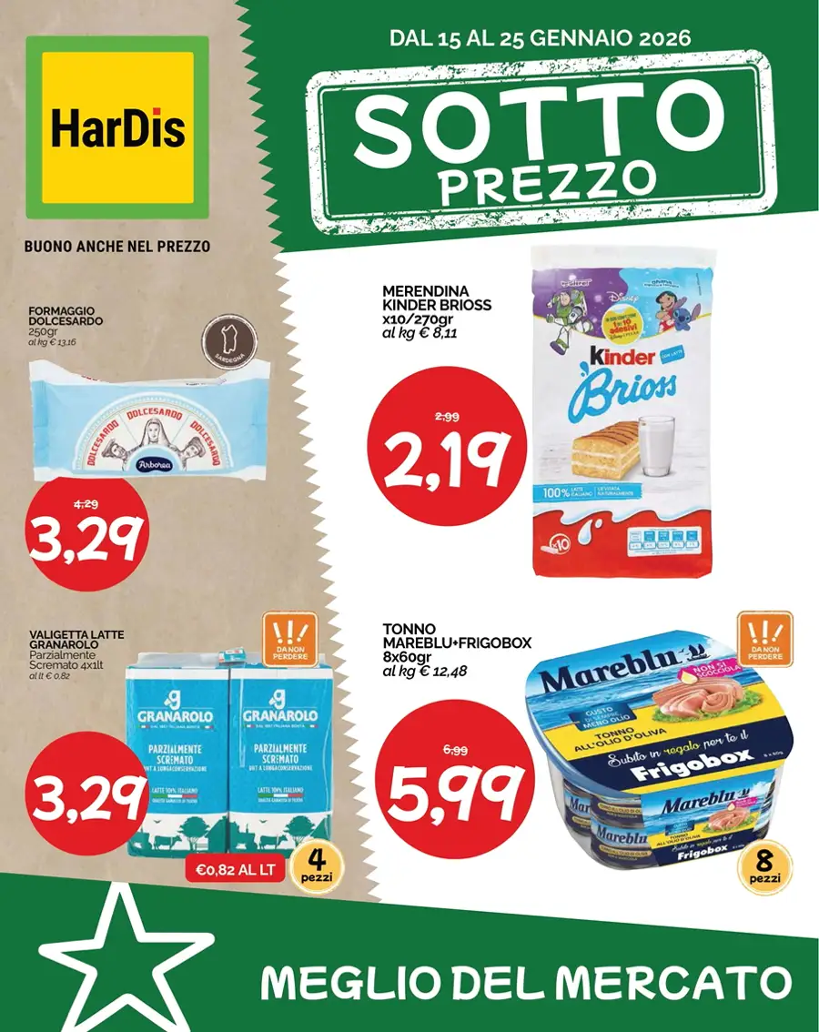 Volantino HarDis Sottoprezzo dal 15 al 25/01/2026
