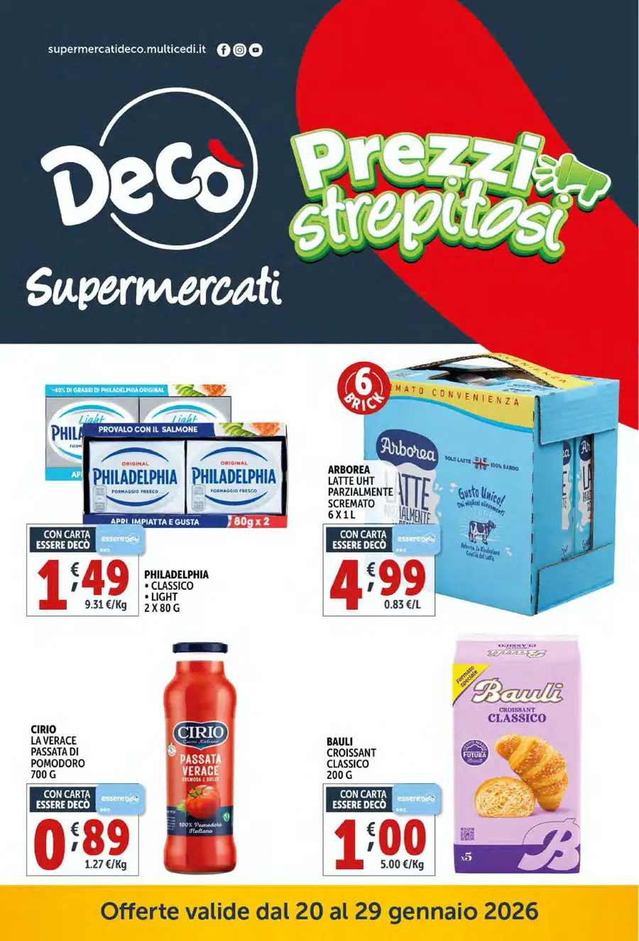Supermercati Decò (offerte dal 20 gennaio) Supermercati Decò (offerte dal 20 gennaio)