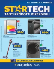 Volantino Euronics Dimo Star Tech dal 22/01 al 4/02/2026