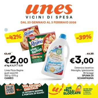 Volantino Unes Offerte Settimanali dal 23/01 al 3/02/2026