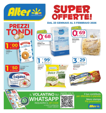 Volantino Alter Discount Super Offerte dal 23/01 al 3/02/2026