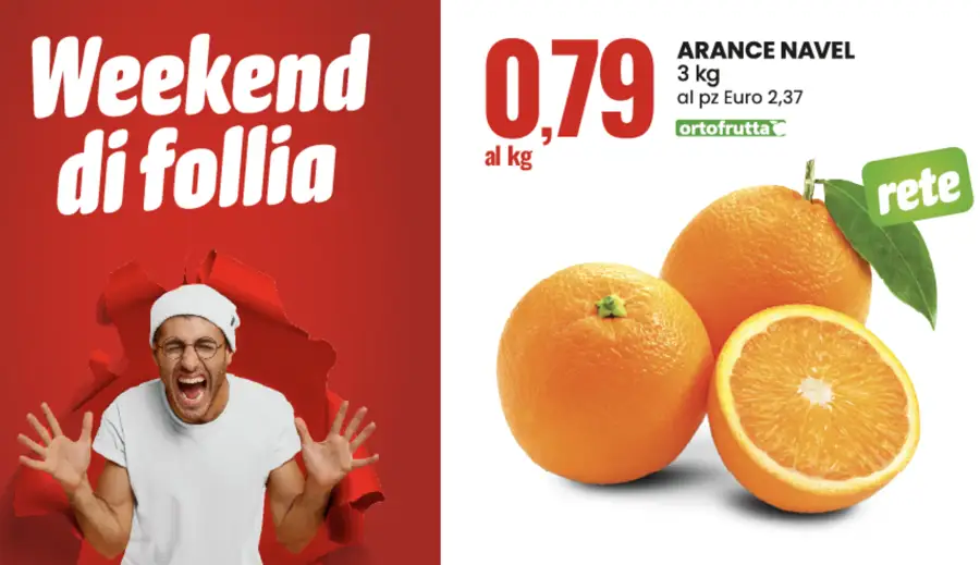 Eurospin Weekend di Follia: offerte volantino dal 23 al 25/01/2026