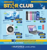 Volantino Euronics La Via Lattea Star Club dal 22/01 al 4/02/2026