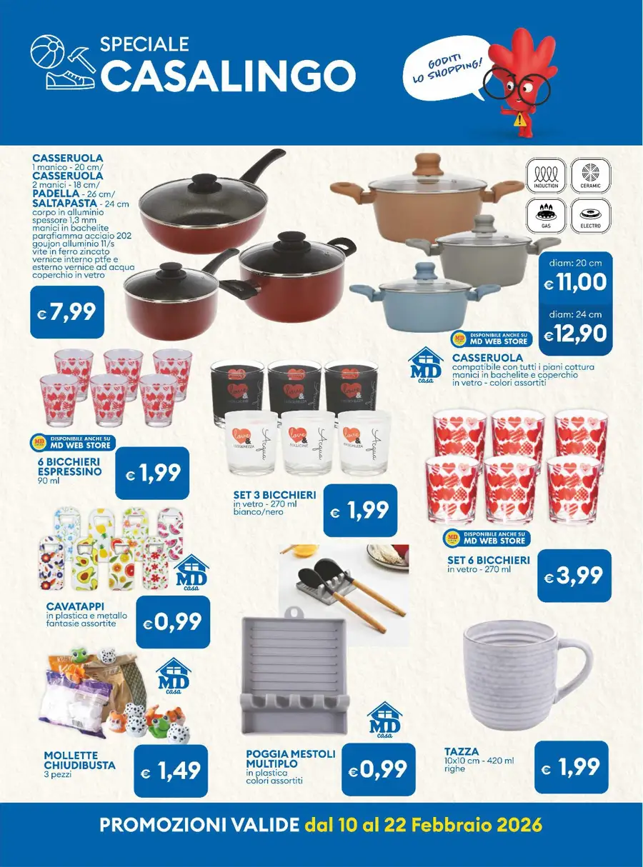 MD Speciale Casalingo e Tempo Libero: offerte fino al 22/02/2026