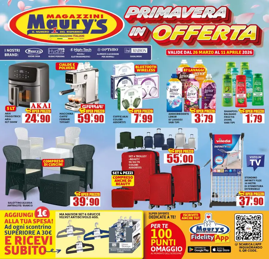 Volantino Maury’s Primavera in Offerta dal 26/03 all’11/04/2026