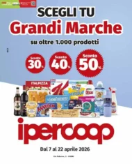 Volantino Ipercoop Grandi Marche dal 7 al 22/04/2026