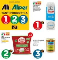 Volantino Alì e Aliper Prodotti a 1€ 2€ 3€ dall’8 al 22/04/2026