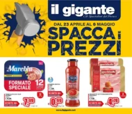Volantino Il Gigante Spacca i Prezzi dal 23/4 fino al 6/5/2026
