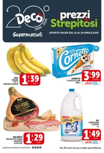 Volantino Decò Prezzi Strepitosi dal 21/4 fino al 29/4/2026