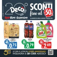 Volantino Decò Sconti fino al -50% dal 28/4 fino al 7/5/2026