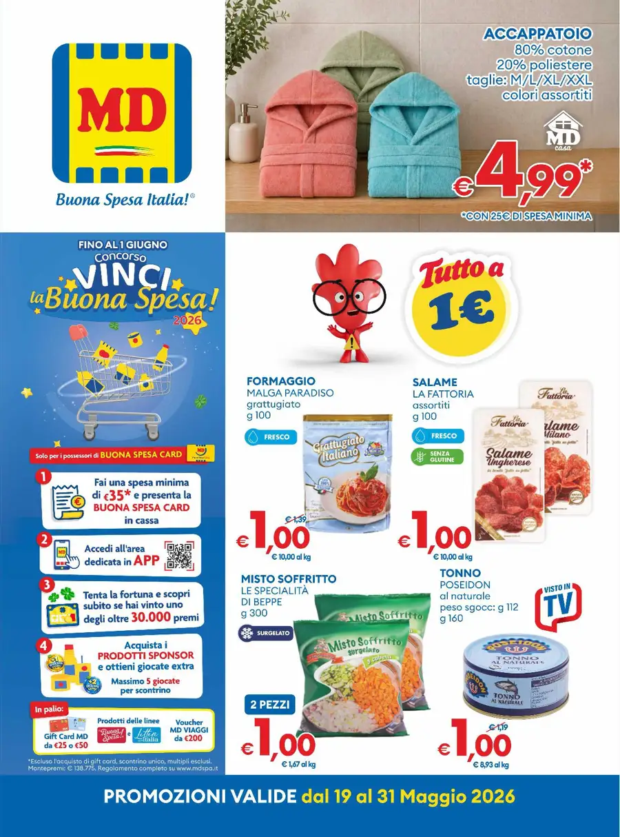 Offerte MD di questa settimana (attive fino al 31 maggio) Offerte MD di questa settimana (attive fino al 31 maggio)