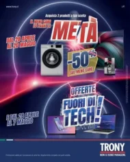 Volantino Trony Il meno caro lo paghi la metà dal 28/4 al 20/5/2026