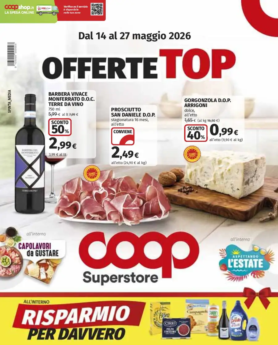 Supermercato Coop (offerte dal 14 maggio) Supermercato Coop (offerte dal 14 maggio)